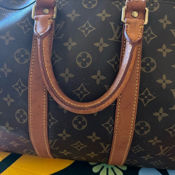 LOUIS VUITTON KEEPALL 45 BANDOULIERE W/LV STRAP DATE CODE-VI0974 - Picture 12 of 14